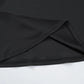 Talenza Elegant Backless Patchwork Mini Dress Women's Sexy One Shoulder Long Sleeve A-Line Dress Solid Slim Resort Mini Dress