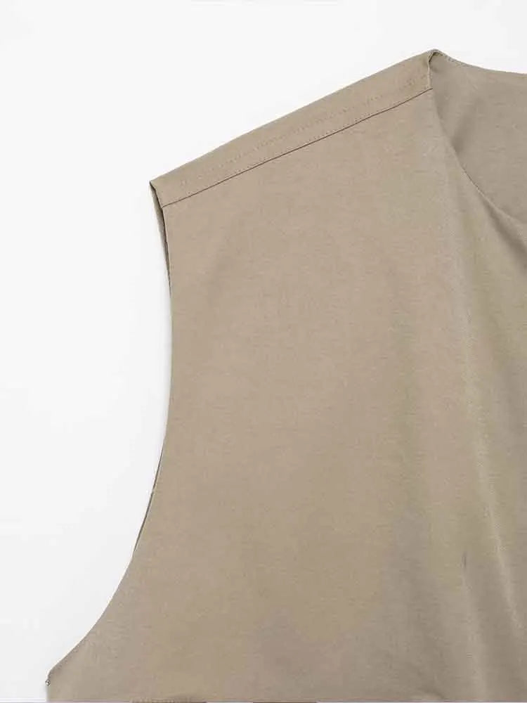 European and American style new women's clothing French fashion versatile temperament design loose vest