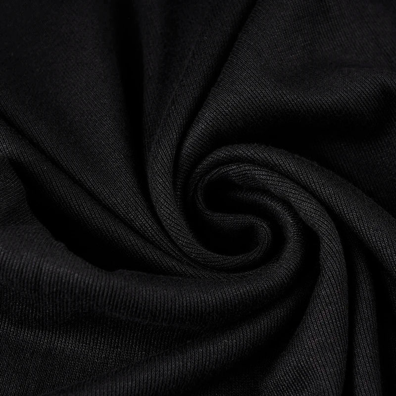 IAMSURE Elegant Fashion Dark Ruffles Split Long Dress Gothic Slash Neck Long Sleeve Maxi Dresses For Women 2023 Holiday Beach