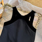 Spring Dresses 2024 New Fashion Velvet Sexy Backless Slip Dress for Women Loose Bow Girl's Elegant Party Short Ladies Dress