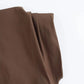 TRAFZA Vintage Chic Women Solid Asymmetric O-Neck Zipper Sleeveless Cross Folds Top Fashion 2025 Streetwear Padded Shoulder Top