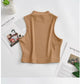New Arrivals Yoga Fitness Camis Tanks Women Sexy Skinny Cropped Tank Tops Vintage Y2K Turtleneck Camisole Sports Tee Shirt Woman
