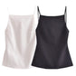 TRAF Women Top 2024 Lace Up Backless Camisole Top Women Cheap clothes Sexy Fashion Tanks & Camis Crop top Women White Black top