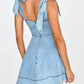 Elegant Commuter Fashionable Strapless Denim Women's Dress New Summer 2025 Quality Clothing Sleeveless Other Patterns