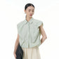 2024 Summer New Plus Size Women's Loose Fit Slimming Sleeveless Short Sleeve Shirt Cropped Trendy Cool Clothing