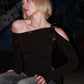 Black Dress For Women Streetwear Lace-up Inclined Collar Hot Vestidos Elegantes Para Mujer Long Sleeve Asymmetrical Y2k Clothes