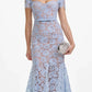 Luxury Hollow Out Long Lace Dresses Women Summer Sexy Hook Crochet Embroidery Flower Solid Backless Wedding Evening Vestidos