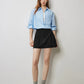 TOYOUTH Women Mini Skirt Pants 2024 Autumn New High Waisted A Line Suit Pants Skirt