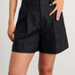 Wolfeel Cotton linen Chic Casual Vest Shorts Set Women's Fashion Commuter Sleeveless Tank Top Loose Shorts Suits Summer New