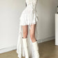 2025 Y2k Aesthetic Irregular Ruffled Dress Sexy Backless Harajuku Pleated Dresses Streetwear Sleeveless Bodycon Vestido De Mujer
