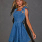 Elegant Commuter Fashionable Strapless Denim Women's Dress New Summer 2025 Quality Clothing Sleeveless Other Patterns