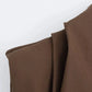 TRAFZA Vintage Chic Women Solid Asymmetric O-Neck Zipper Sleeveless Cross Folds Top Fashion 2025 Streetwear Padded Shoulder Top