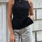 TRAF Women Top 2024 Lace Up Backless Camisole Top Women Cheap clothes Sexy Fashion Tanks & Camis Crop top Women White Black top