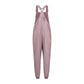 Women'S Jumpsuits Summer Fashion Casual Loose Wide Leg Jumpsuits Solid Color Insert Pockets Retro Button Strap Jumpsuits