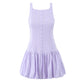French retro pure lust high-end dress for women spring and summer new single-breasted sleeveless backless slim dress