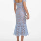 Luxury Hollow Out Long Lace Dresses Women Summer Sexy Hook Crochet Embroidery Flower Solid Backless Wedding Evening Vestidos