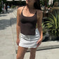 TARUXY Knitted Hollow Tanks Top Female Sexy Backless Lace Up Solid Sweater Vest Slim Halter Short Tops Casual 2025 Summer New