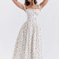 Suninheart Summer Black Holiday Party Dresses Elegant Spaghetti Strap Midi Lace Up Dress Black Casual Women New In Dress 2023