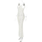 Hawthaw Women 2024 Summer Autumn Knitted V Neck Party Club Beach Vacation Bodycon Long Dress Wholesale Items For Business