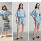 TOYOUTH Women Two Piece Set 2025 Summer New Suits 8520004