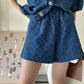 Women's Denim Short Sleeve Top and Shorts Two Piece Suit French Fashion Spring Summer Cowgirl Top Streetwear Korean Leisure New