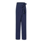 Women Solid Color Elastic Binding Foot Casual Pocket Pants Summer 2024 Elegant Lady Cotton Line High Wasit Women Pants
