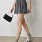 TOYOUTH Women Mini Skirt Pants 2024 Autumn New High Waisted A Line Suit Pants Skirt