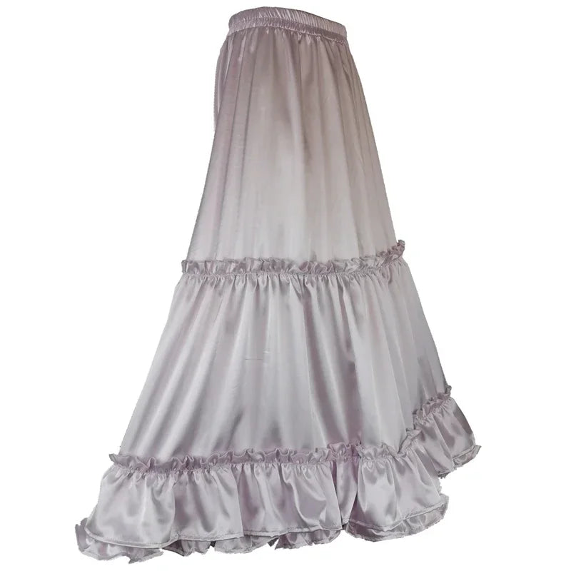 Elegant Pink Satin Women Prom Skirt Spaghetti Strap Sweetheart A-Line Tea Length Fancy Lace High Quality Female Party Gowns