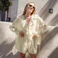 Tuularose New Casual Shorts Two-piece Set Women's Ruffled Loose Tie Top Simple Shorts Set Office Lady Summer Female Shorts Set