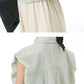 2024 Summer New Plus Size Women's Loose Fit Slimming Sleeveless Short Sleeve Shirt Cropped Trendy Cool Clothing