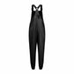 Women'S Jumpsuits Summer Fashion Casual Loose Wide Leg Jumpsuits Solid Color Insert Pockets Retro Button Strap Jumpsuits
