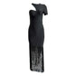 Wholesale Women's Black White Short Sleeve Tassel Tight Sexy Evening Celebrity Cocktail Party Bandag Long Dress