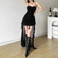 2025 Y2k Aesthetic Irregular Ruffled Dress Sexy Backless Harajuku Pleated Dresses Streetwear Sleeveless Bodycon Vestido De Mujer