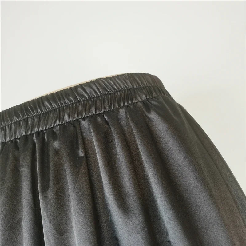 Elegant Pink Satin Women Prom Skirt Spaghetti Strap Sweetheart A-Line Tea Length Fancy Lace High Quality Female Party Gowns