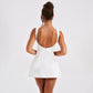 Trendix Slim Sleeveless Tank Dress Female 2024 Autumn Trendy High Waist Backless Mini Dresses Street Casual Vacation Party Dress
