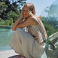 Women's Ruffled Lace Up Suit Blouse Long Skirt High Street Suit Solid Color Skirt 2 Piece High Street Suit 2024 New Suit