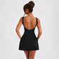 Trendix Slim Sleeveless Tank Dress Female 2024 Autumn Trendy High Waist Backless Mini Dresses Street Casual Vacation Party Dress