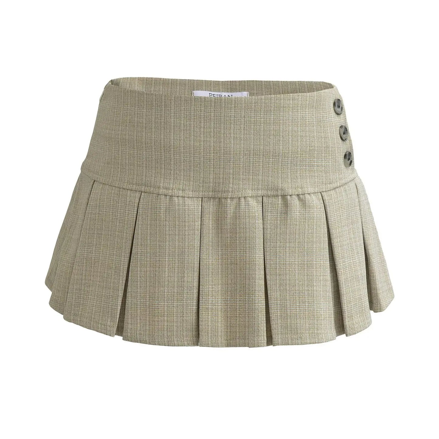 Summer mini skirts woman vintage clothes elegant skirts for women y2k clothes skirts pleated preppy skirt with shorts button up