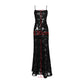 Mingmingxi Formal Occasion Dresses Maxi Black Appliques Dresses For Dancing Parties Long Elegant Party Dresses Women 2024 New In