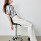 TOYOUTH Women Striped Short Sleeved T-shirt 2024 Summer New Academy Style Round Neck Top