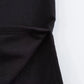 TRAFZA Vintage Chic Women Solid Asymmetric O-Neck Zipper Sleeveless Cross Folds Top Fashion 2025 Streetwear Padded Shoulder Top