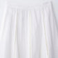 TRAFZA Women Fashion O-Neck Crocheting Details White Skirt Suit Short-sleeve Blouse+Side Zipper White Pleated Midi Se Long Skirt