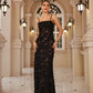 Mingmingxi Formal Occasion Dresses Maxi Black Appliques Dresses For Dancing Parties Long Elegant Party Dresses Women 2024 New In