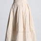 GALCAUR Elegant Two Piece Sets For Women Lapel Short Sleeve Tops High Waist A Line Pleated Skirts Solid Set Female Summer 2023