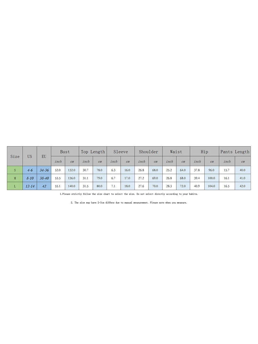 Women Casual 2 Pieces Set Loungewear Matching Suits Stripe Contrast Color Button Crochet Knit Blouse Tops + Shorts Outfits