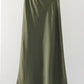 Long Satin Skirts For Women Summer High Quality Skirt With Slit On The Side Silk Elegant Black Maxi Luxury Women's Skirts 2025