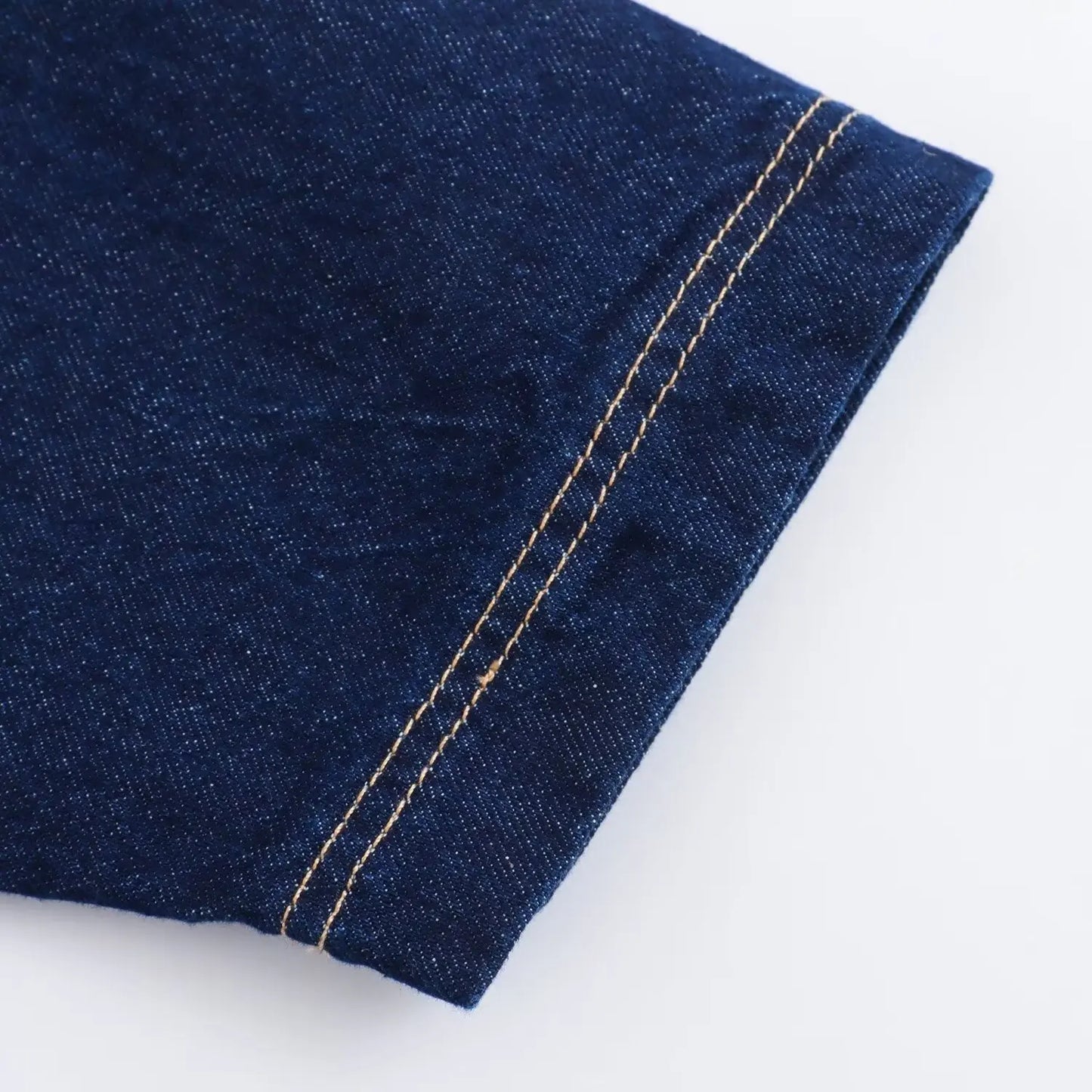 TRAFZA Summer Women Suits Denim Blue Turn-Down Collar Short Sleeves Pocket Decoration Shirts+Mid Waist Asymmetrical Shorts