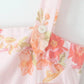 SAW Independent Station Pure Desire Square Collar Dress with Pocket Pink Print Ribbon Corduroy Sleeveless Women's Dress