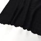 Black Spaghetti Strap Mermaid Dress Women's 2024 New Hollow Out Knitted Slim Mid-Calf Dresses