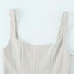 Women's new chic fashion flip decoration casual versatile suspender jumpsuit retro sleeveless backless women's short jumpsuit